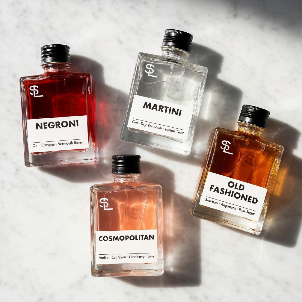 Capsule — cocktail imbottigliati con etichetta personalizzata