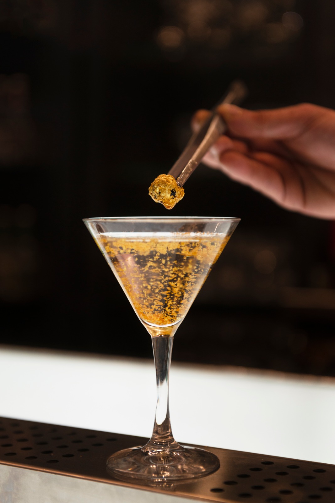 Golden Martini in coppa